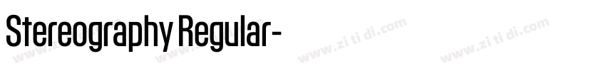 Stereography Regular字体转换